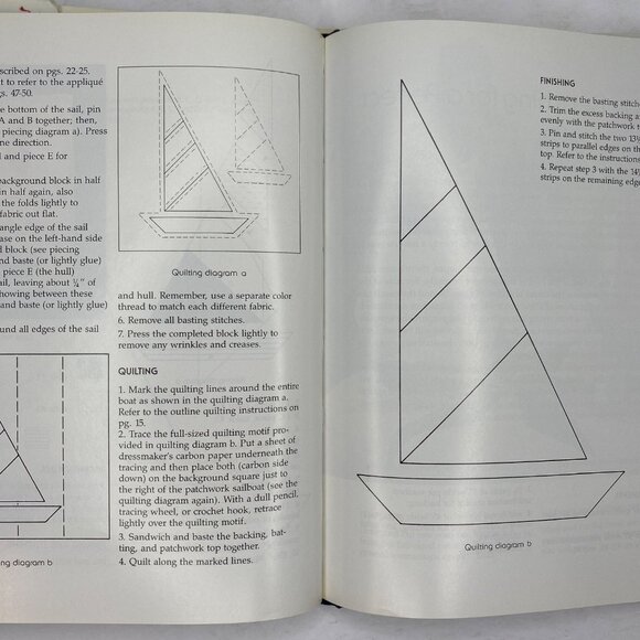 Vintage 1985 Quilting For Beginners Patchwork Applique Projects Agnes Frank - Picture 8 of 13